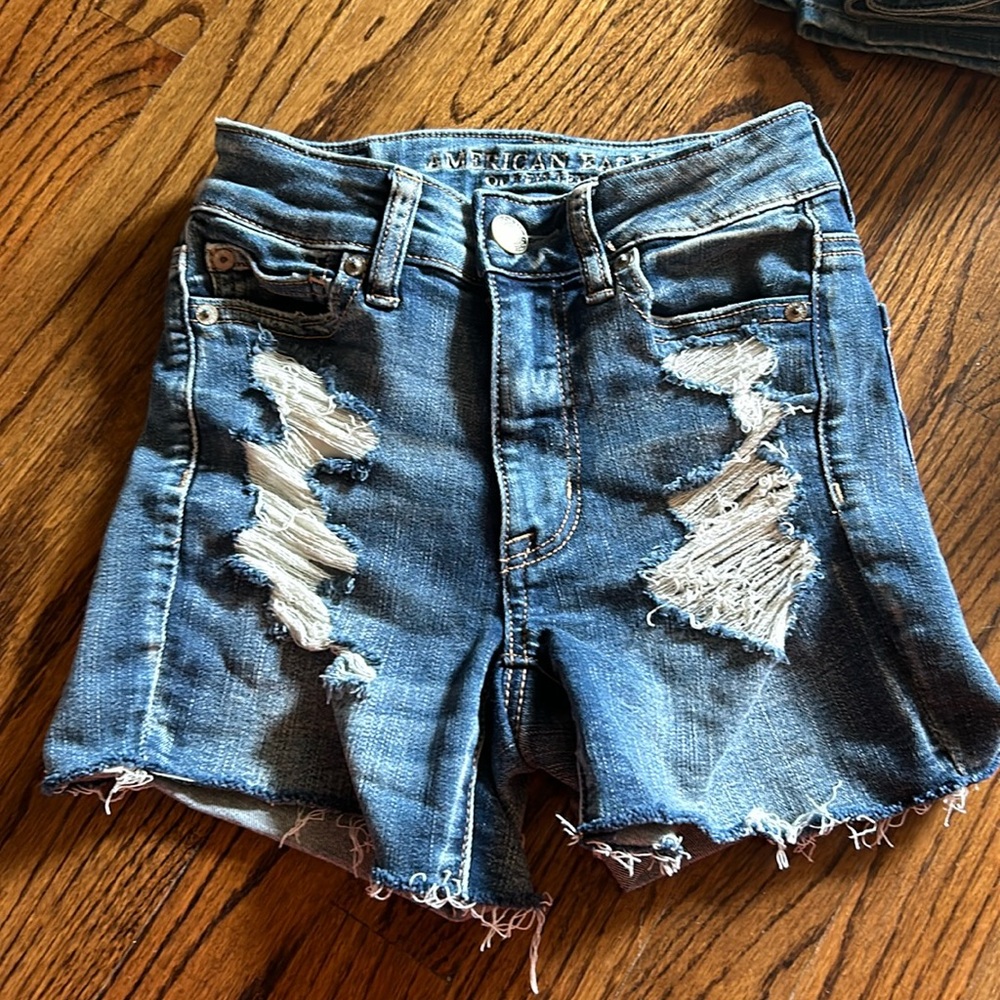 American Eagle blue jean shorts